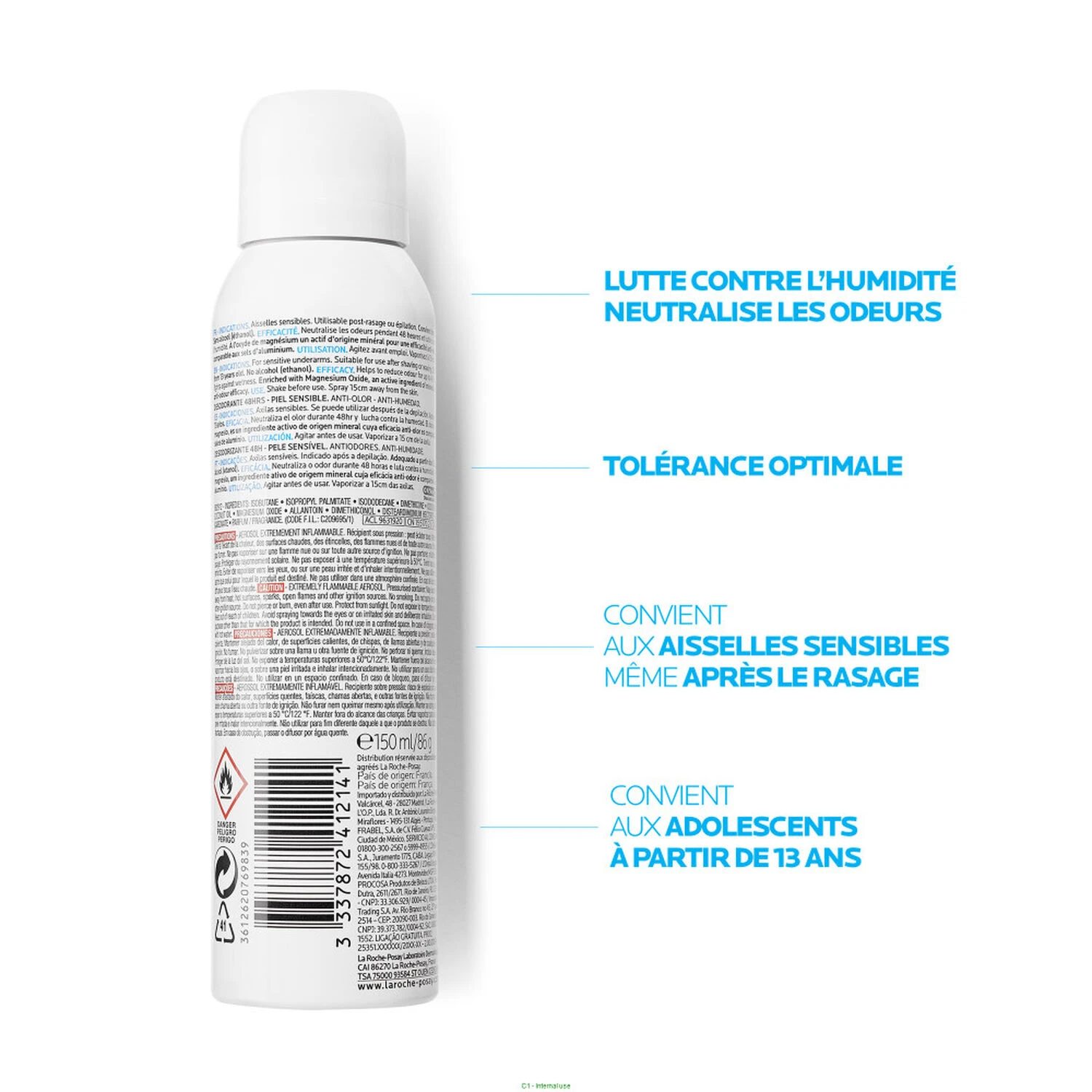 LA ROCHE-POSAY Déodorant Physiologique 24h - 150ml 2 LA ROCHE-POSAY Déodorant Physiologique 24h - 150ml – Image 2